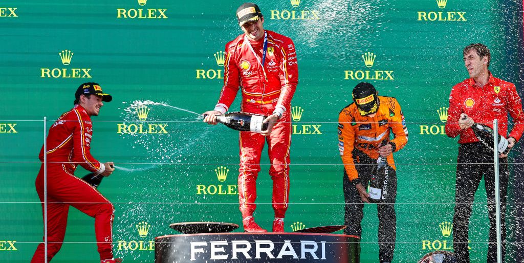 Carlos Sainz Breaks Verstappen's Win Streak For Second Time, Claims Victory in Australian Grand Prix