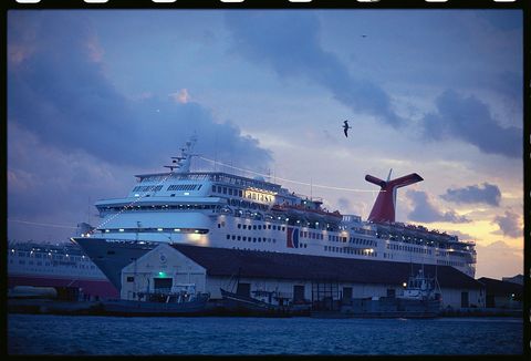 The Fantasy Cruise Ship Docked in Nassau