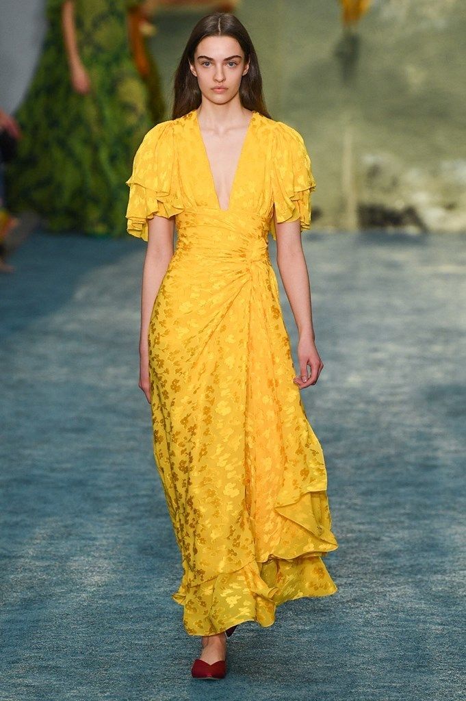 carolina herrera yellow dress