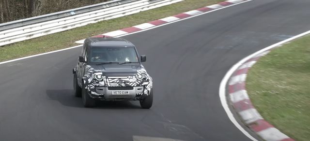 land rover defender svx testing at the ring