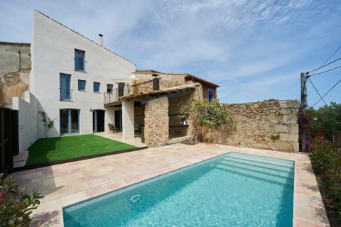 casa de pueblo rehabilitada con piscina