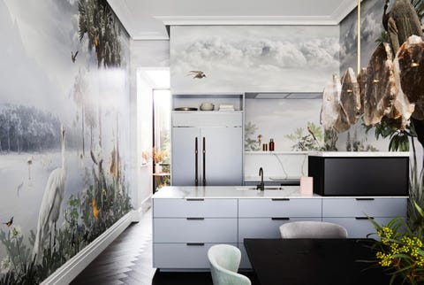Casa lunga e stretta Kate Chalmis Interiors