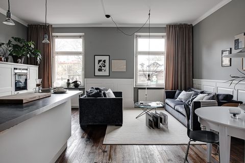 casa gris escandinava elegante y cálida