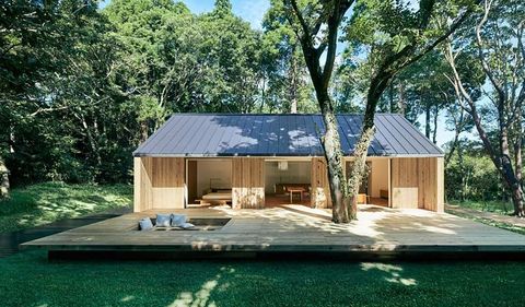 casa prefabricada en madera de muji