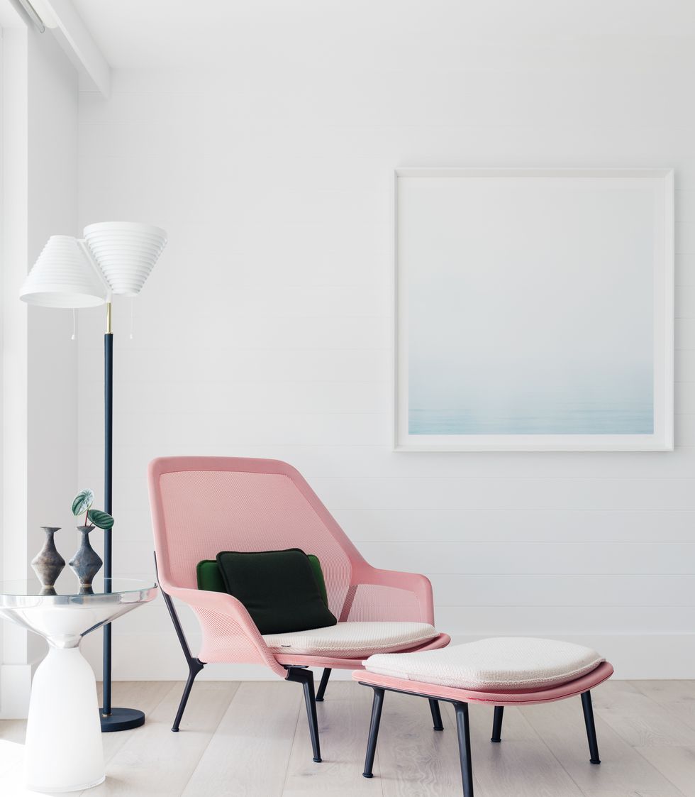 粉色休闲椅空间