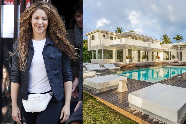 Shakira vive con sus hijos en esta casa de diseño de Miami