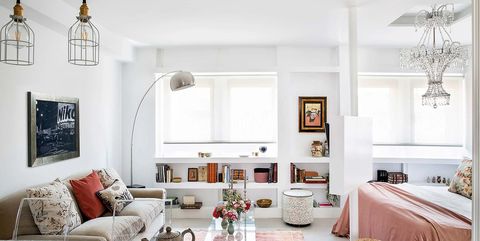 Room, White, Furniture, Living room, Interior design, Property, Wall, Building, Ceiling, Floor, 