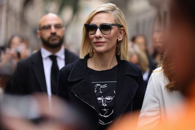 Zara tiene la versión asequible del traje chaqueta denim de Blanchett