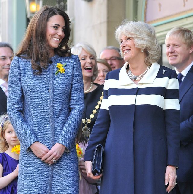 Queen Elizabeth II, Camilla, Duchess Of Cornwall And kate middleton Catherine, Duchess Of Cambridge Visit Fortnum & Mason Store