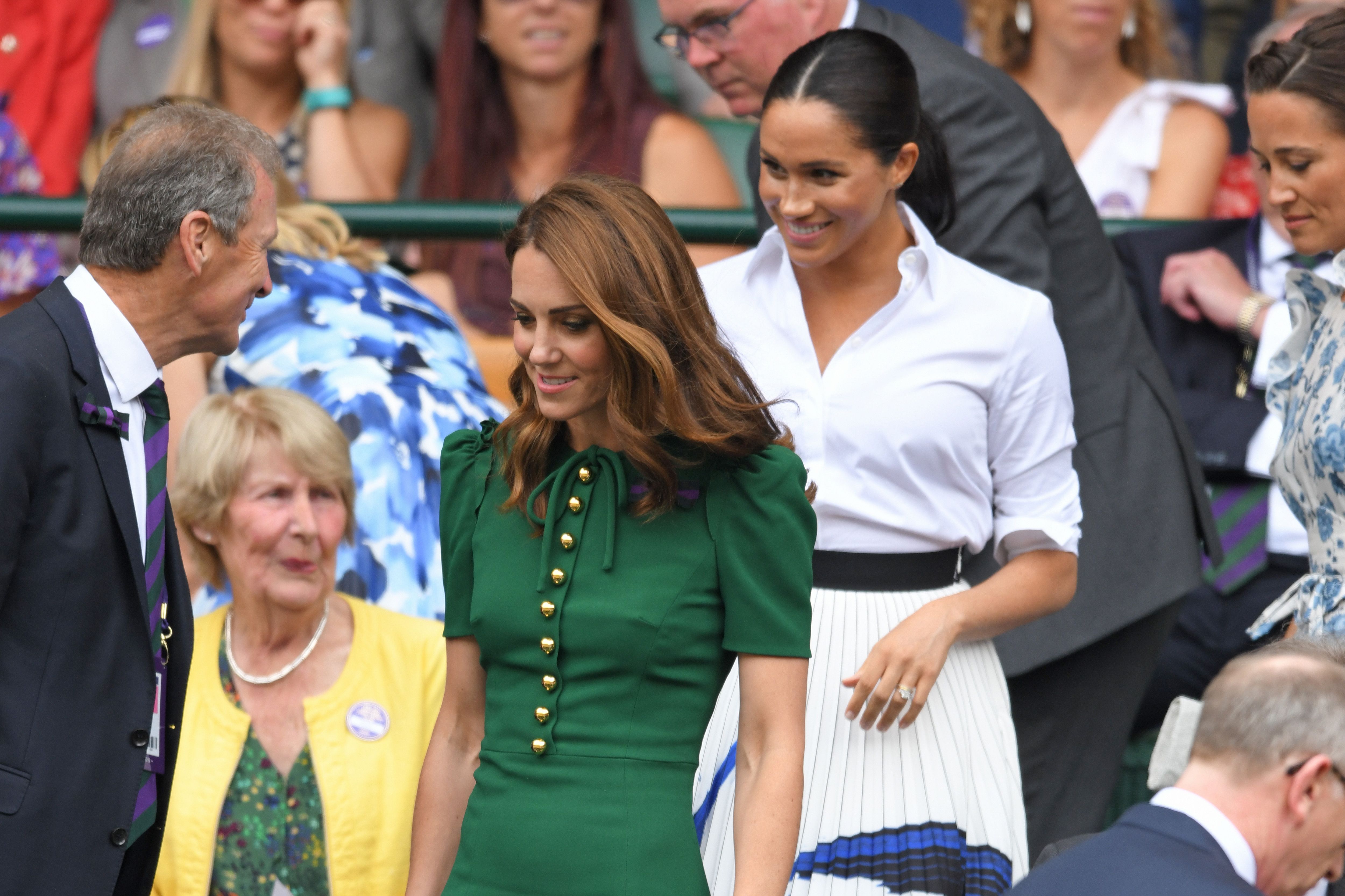 kate middleton green dress wimbledon