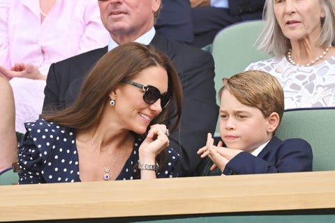 the duke and duchess of cambridge attend the wimbledon men's singles final