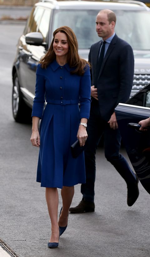 Kate Middleton Rewears Eponine London Blue Dress Coat for South ...