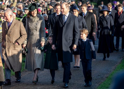 The Royal Family Attend Church On Christmas Day