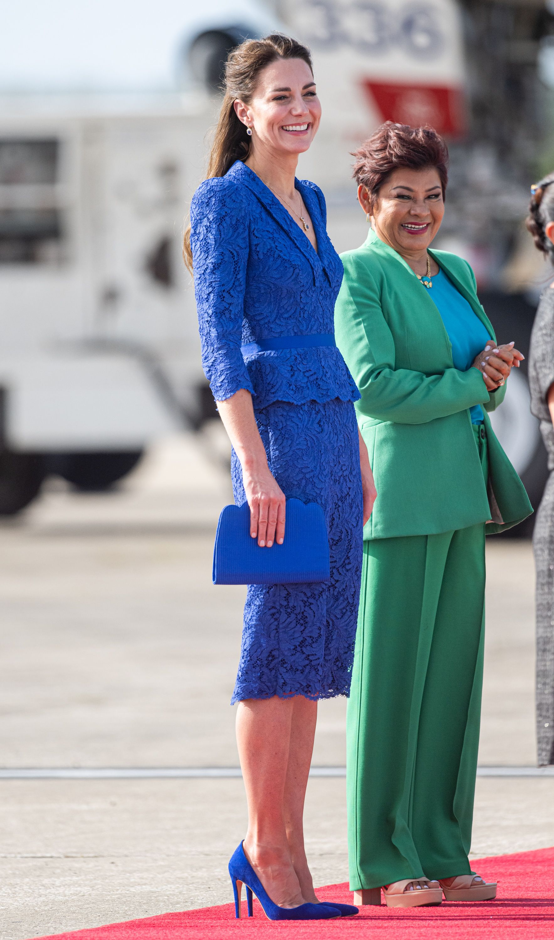 kate middleton blue lace dress