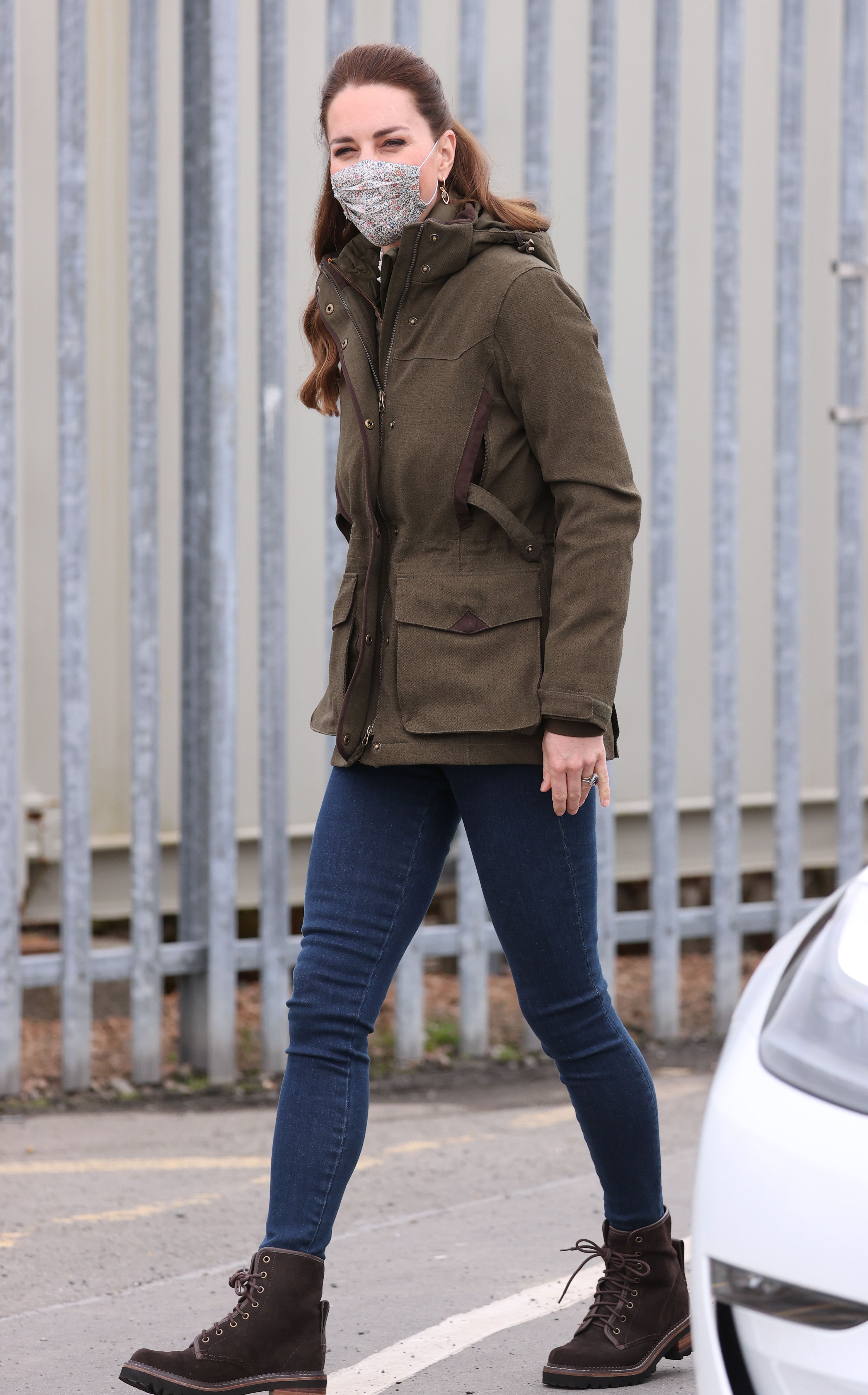 jane mcdonald grey padded coat