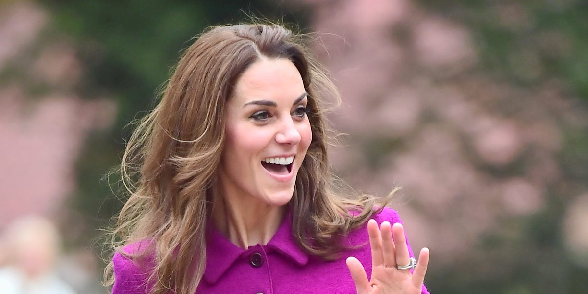 The Duchess of Cambridge wows in purple to open new children's hospice - goodhousekeeping.com