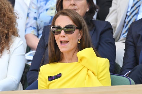 the duchess of cambridge attends the wimbledon women's singles final