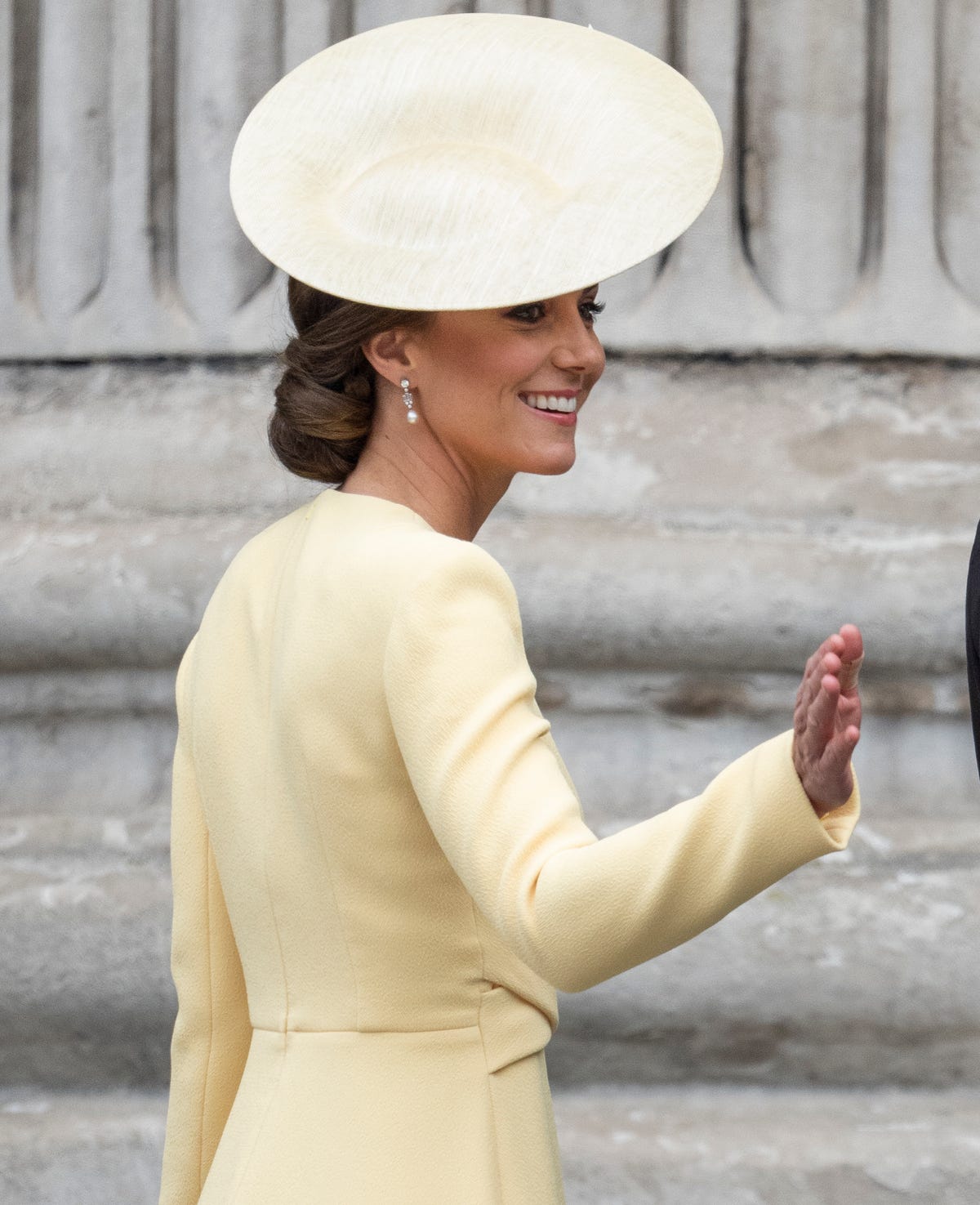 the yellow one of Kate Middleton at the Jubilee