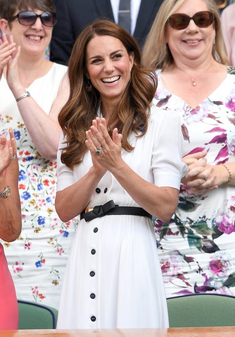 Kate Middleton Wears Light Blue Dress With Prince William at Wimbledon 2019