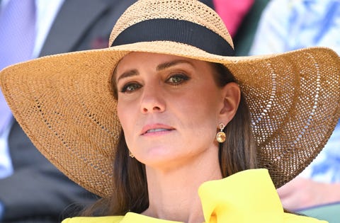 the duchess of cambridge attends the wimbledon women's singles final