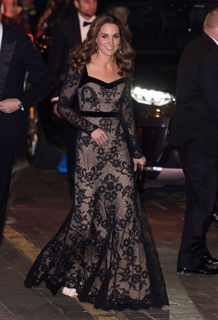 black dress kate middleton