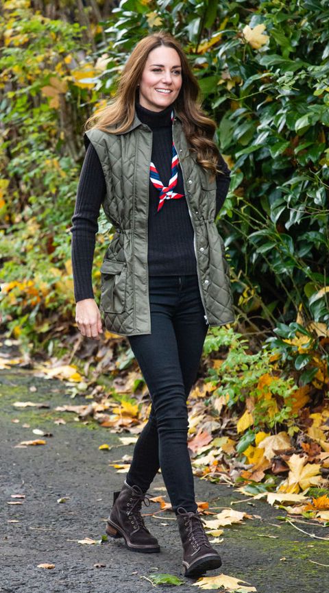 Kate Middleton Embraces the Outdoors in a Quilted Vest & Turtleneck