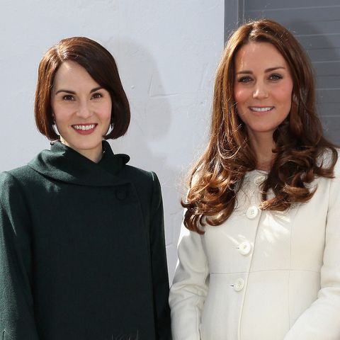 The Duchess Of Cambridge Visits The Set Of Downton Abbey At Ealing Studios