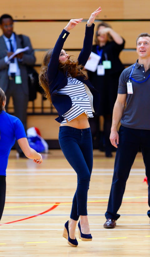 The Duchess Of Cambridge Attends A Sportaid Athlete Workshop