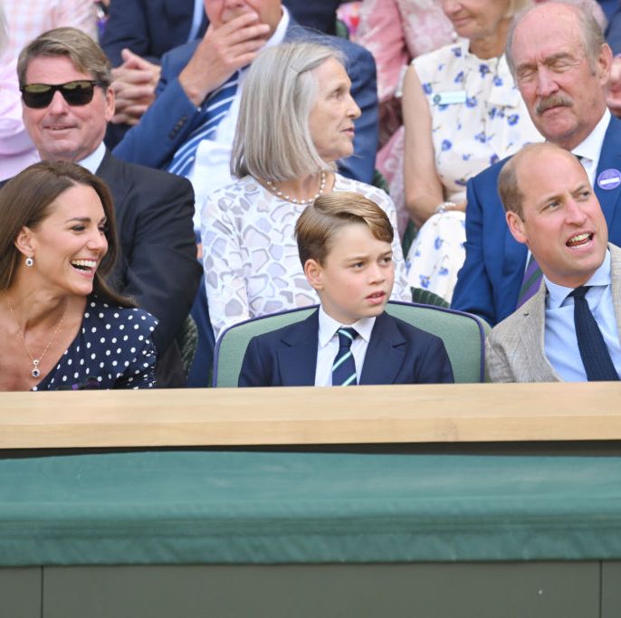 Kate Middleton and Prince George Coordinated in Navy for His Wimbledon Debut
