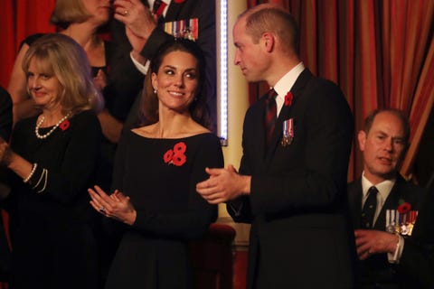 the queen and members of the royal family attend the annual royal british legion festival of remembrance