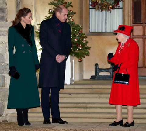 members of the royal family thank volunteers and key workers at windsor castle
