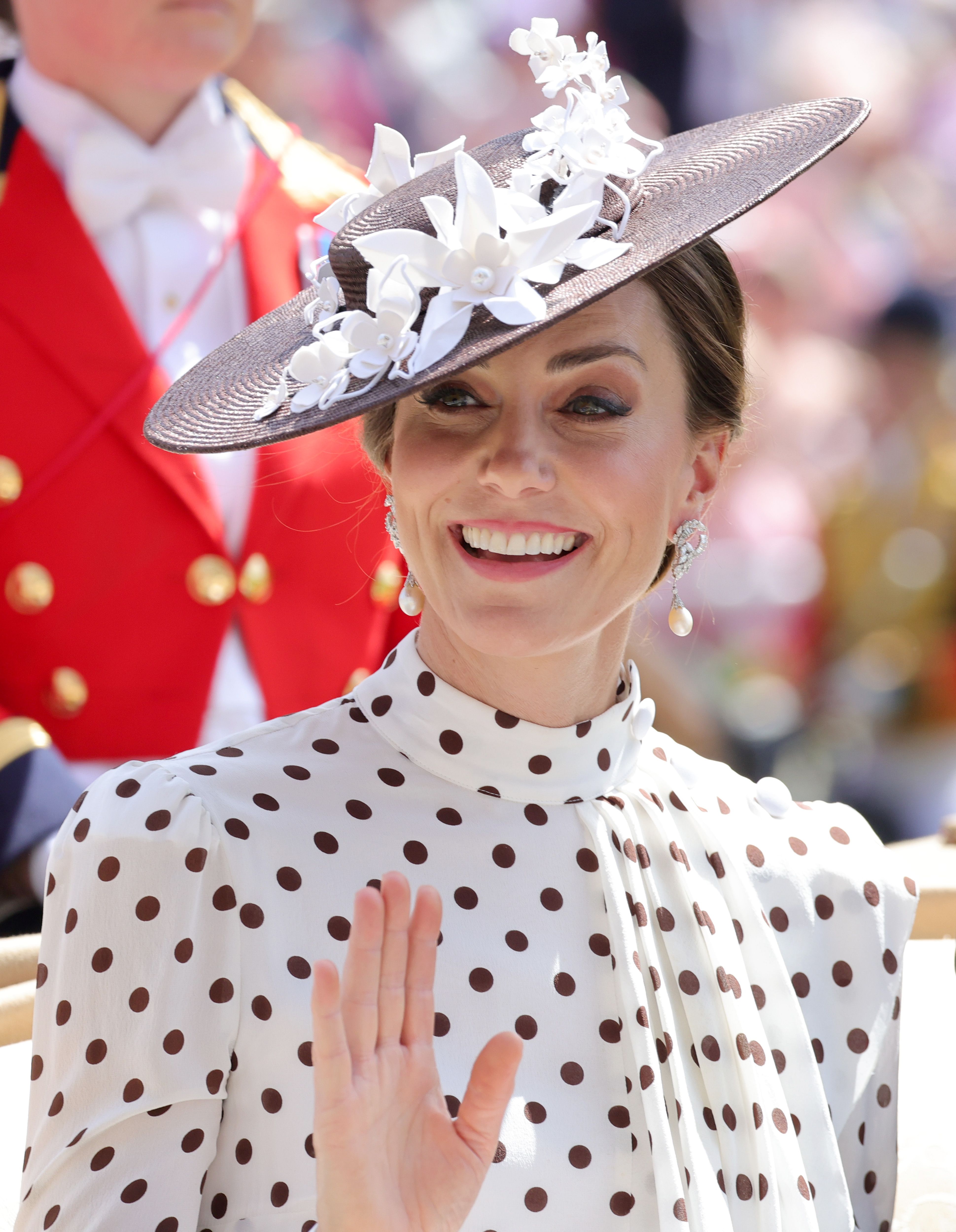 Kate Middleton Looks Glamorous In A Polka Dot Dress At The Royal Ascot