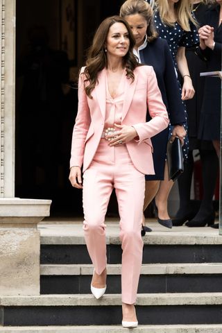 fashion spring summer 2023 pink suit from kate middleton