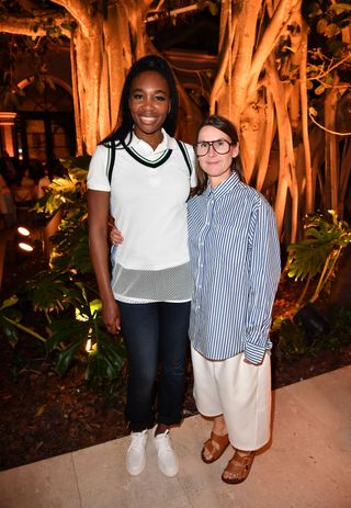 lacoste celebrates global ambassador venus williams, presented by creative director louise trotter at the surf club