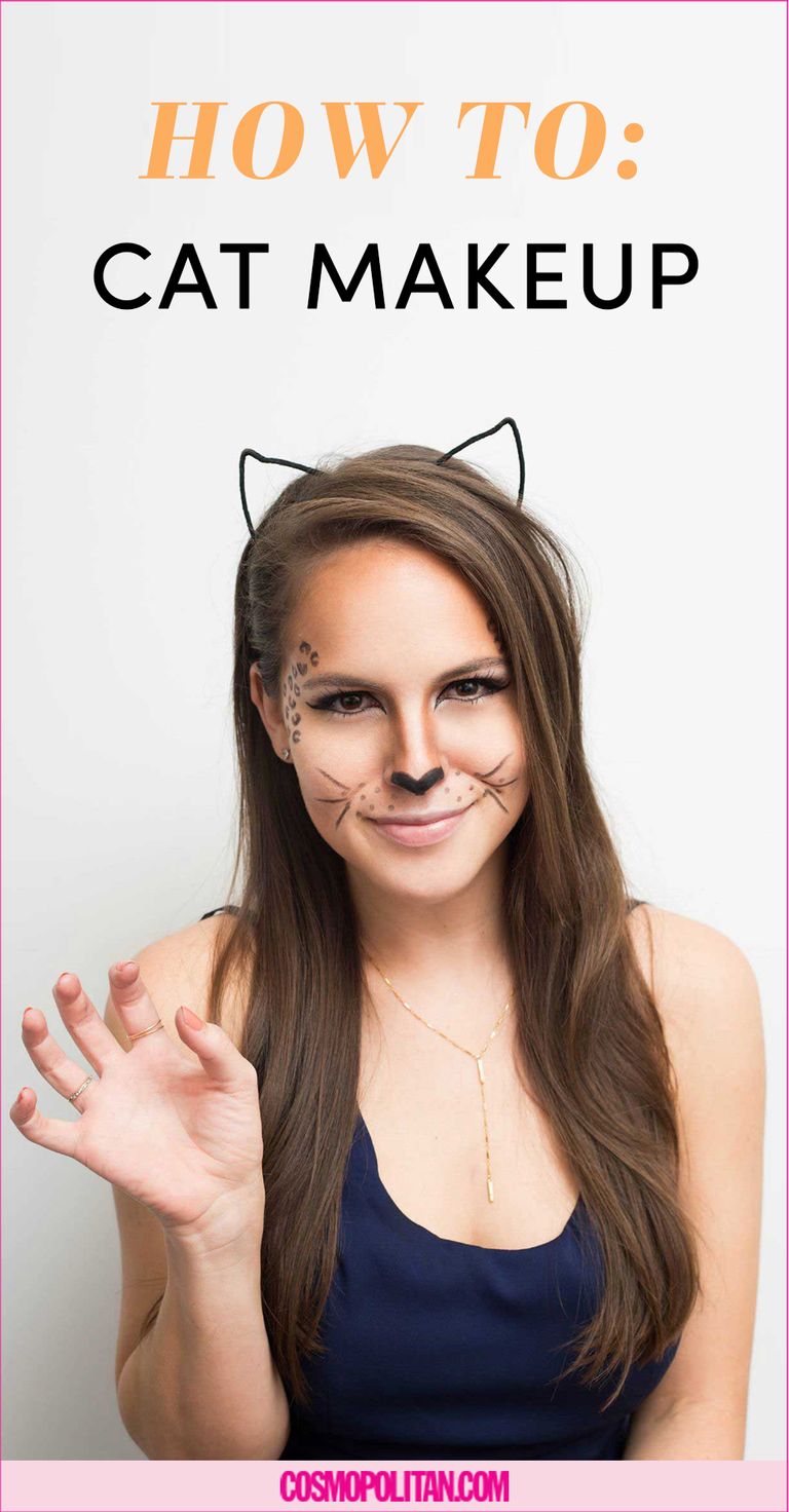 Trik Membuat Riasan Kucing Untuk Halloween Dengan Kosmetik Yang