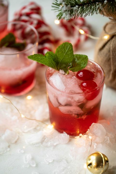 merry cherry christmas cocktail