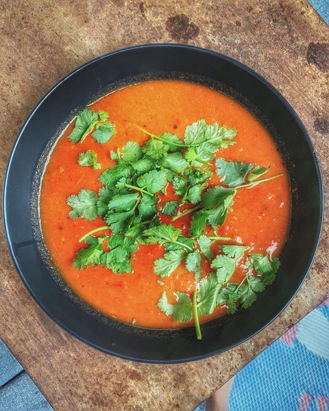 Snelle Mexicaanse tomatensoep snelle mexicaanse tomatensoep