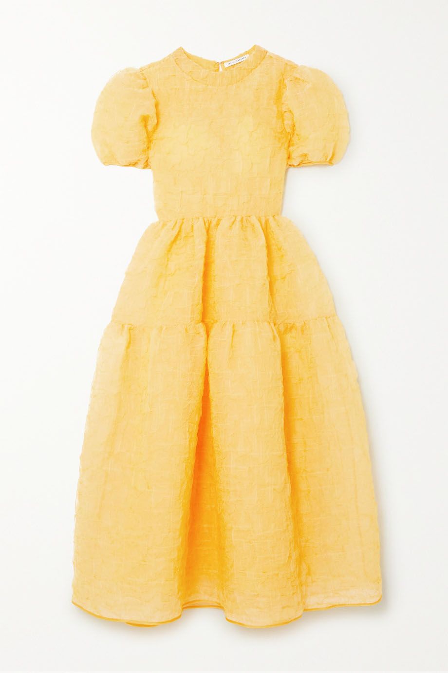 zara yellow spot dress