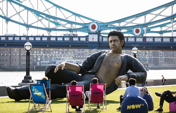 This Super Sized Jeff Goldblum Snack Statue Is The Only Art That Matters