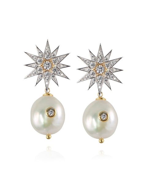 Pearl, Earrings, Jewellery, Fashion accessory, Body jewelry, Gemstone, Silver, Silver, 