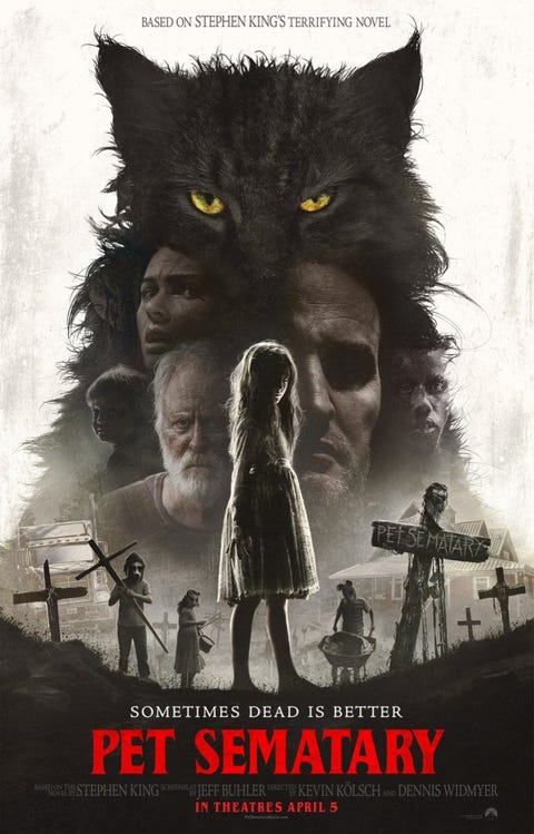 Cementerio de animales remake poster