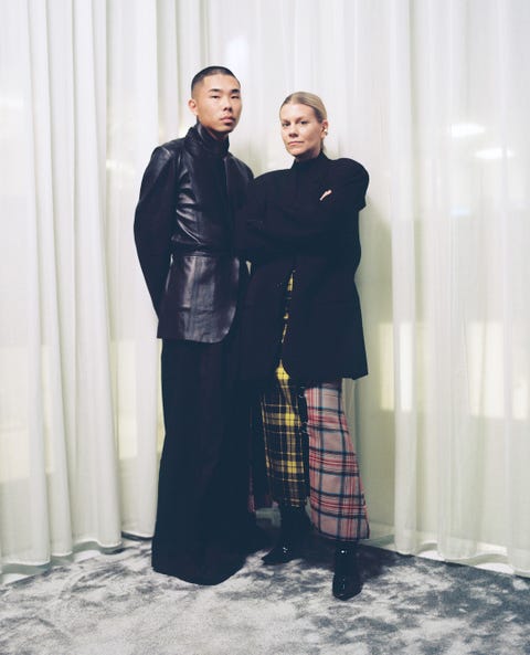 Robin Douglas and Jennie Rosén, creative director and CEO of the Swedish Fashion Council. robin douglas, jennie rosén