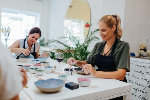 painting class mothers day activity