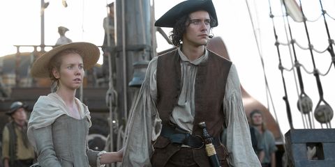 Cesar Domboy and Lauren Lyle as Marsali and Fergus in Outlander