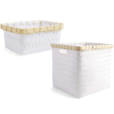 Cestos cuadrados blancos: Almacenaje Cestos cuadrados blancos: Almacenaje