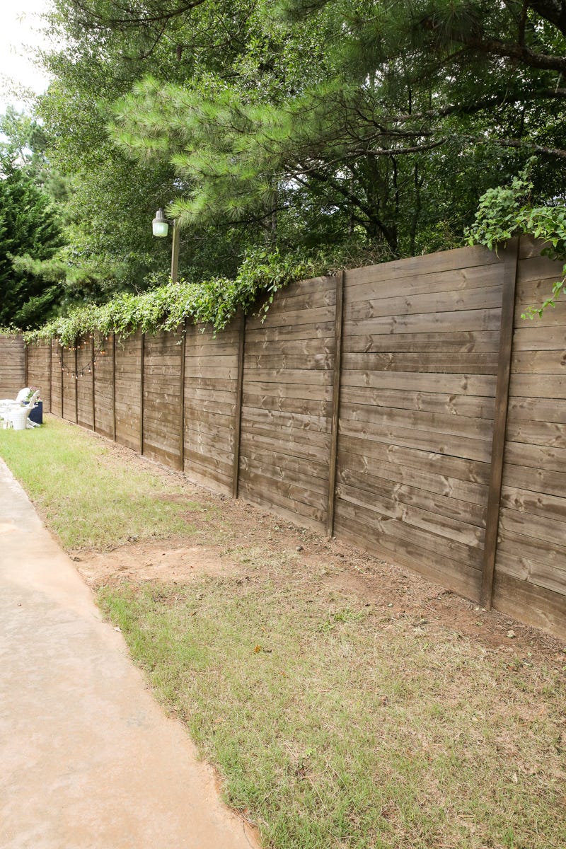 wooden fence panels horizontal