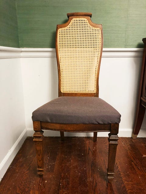 makeover takeover dining chair before redo