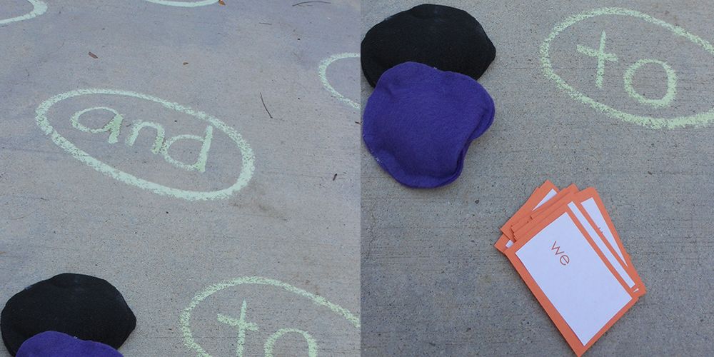 There's a Clever Chalk Game That Will Help Your Kids Learn Their Sights Words