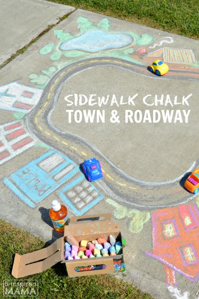 sidewalk chalk art