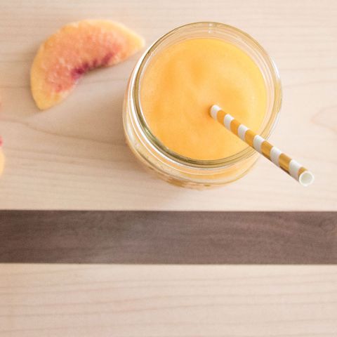 Mango-Peach Champagne Slushy
